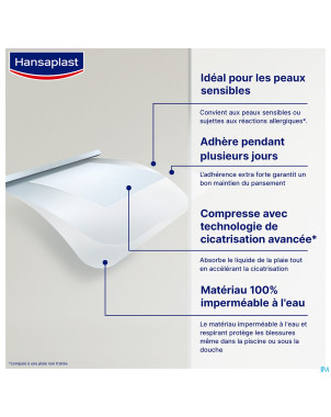 Hansaplast aqua protect xl cicatr. rapide strips 8