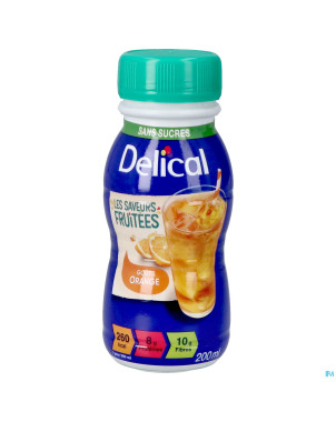 Delical boisson fruitee orange 4x200ml