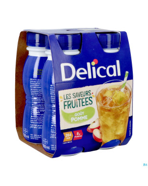 Delical boisson fruitee pomme 4x200ml