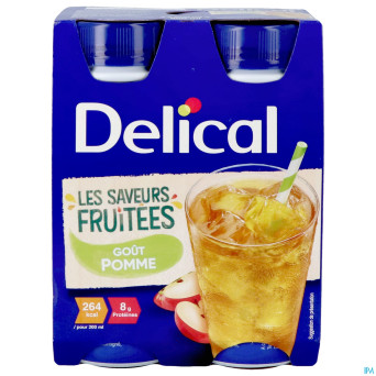 Delical boisson fruitee pomme 4x200ml