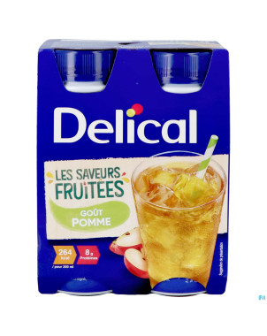 Delical boisson fruitee pomme 4x200ml