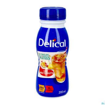 Delical boisson fruitee multi-fruits 4x200ml