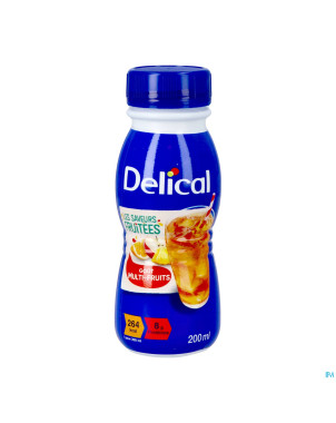 Delical boisson fruitee multi-fruits 4x200ml
