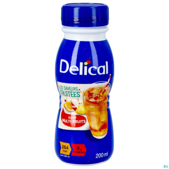 Delical boisson fruitee multi-fruits 4x200ml