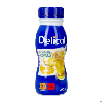 Delical boisson fruitee ananas 4x200ml