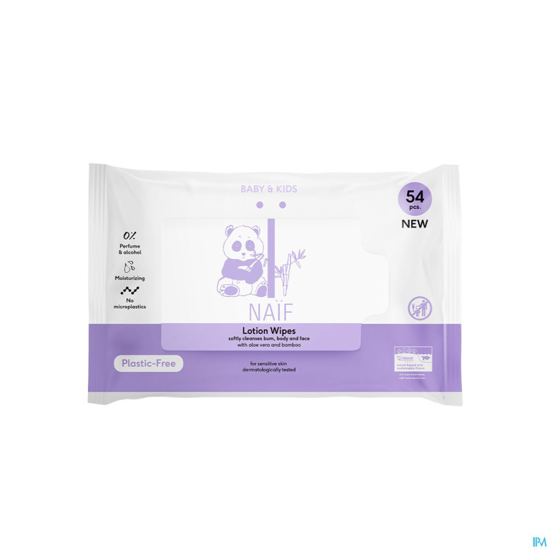 Naif baby&kids lotion baby wipes pack 54