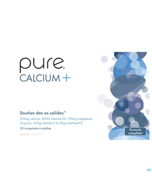Pure calcium+ comp a croquer 30
