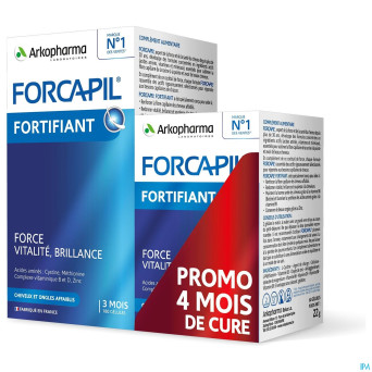 Forcapil fortifiant caps 180+caps 60 promo