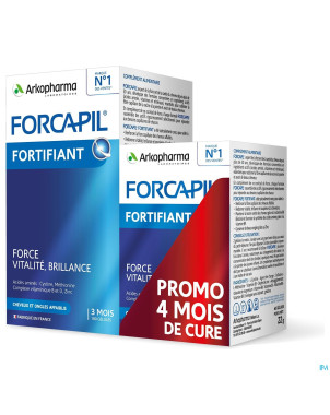 Forcapil fortifiant caps 180+caps 60 promo