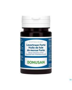 Huile foie morue forte softcaps 60 bonusan