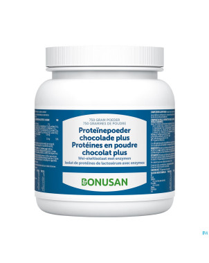 Proteines pdr chocolat plus 750g bonusan