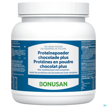 Proteines pdr chocolat plus 750g bonusan