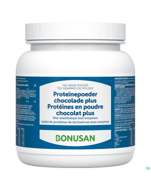 Proteines pdr chocolat plus 750g bonusan