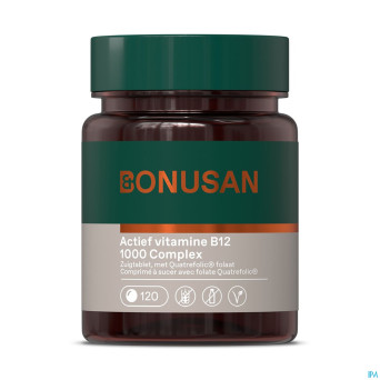 Vitamine b12 active 1000mcg comp sucer 120 bonusan