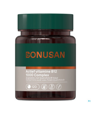 Vitamine b12 active 1000mcg comp sucer 120 bonusan