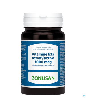 Vitamine b12 active 1000mcg comp sucer 120 bonusan