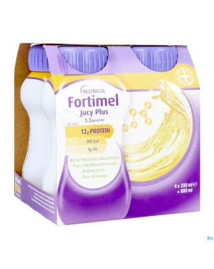 Fortimel jucy plus poire fleur sur. 4x200ml 185088