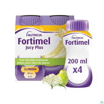 Fortimel jucy plus poire fleur sur. 4x200ml 185088