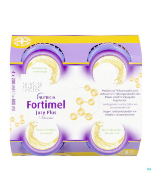Fortimel jucy plus poire fleur sur. 4x200ml 185088