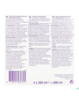 Fortimel jucy plus poire fleur sur. 4x200ml 185088