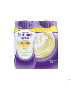 Fortimel jucy plus poire fleur sur. 4x200ml 185088