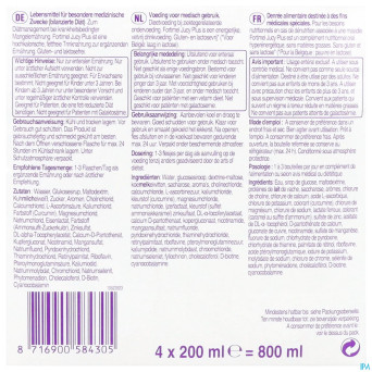 Fortimel jucy plus poire fleur sur. 4x200ml 185088