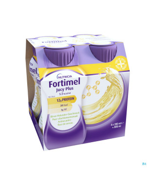 Fortimel jucy plus poire fleur sur. 4x200ml 185088