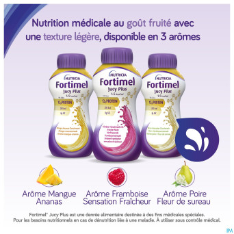 Fortimel jucy plus poire fleur sur. 4x200ml 185088