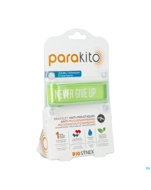 Para'kito bracelet adulte never give up vert