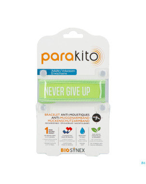 Para'kito bracelet adulte never give up vert