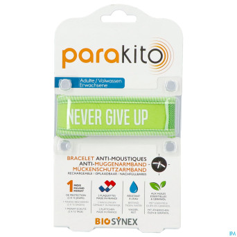 Para'kito bracelet adulte never give up vert