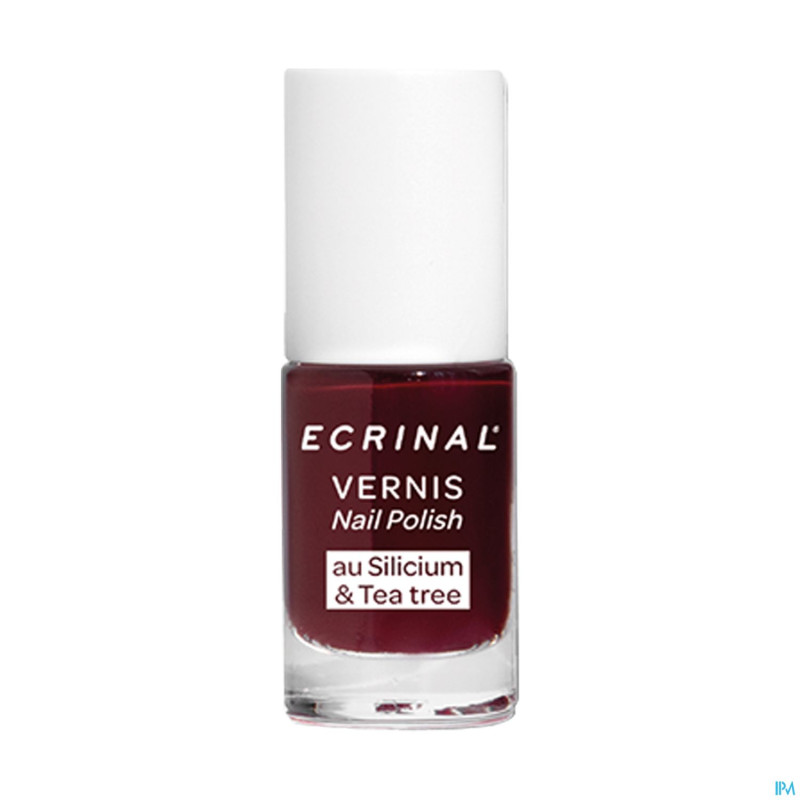 Ecrinal vernis silicium&tea tree rouge cerise 5ml