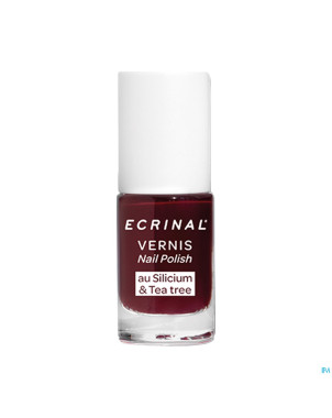 Ecrinal vernis silicium&tea tree rouge cerise 5ml