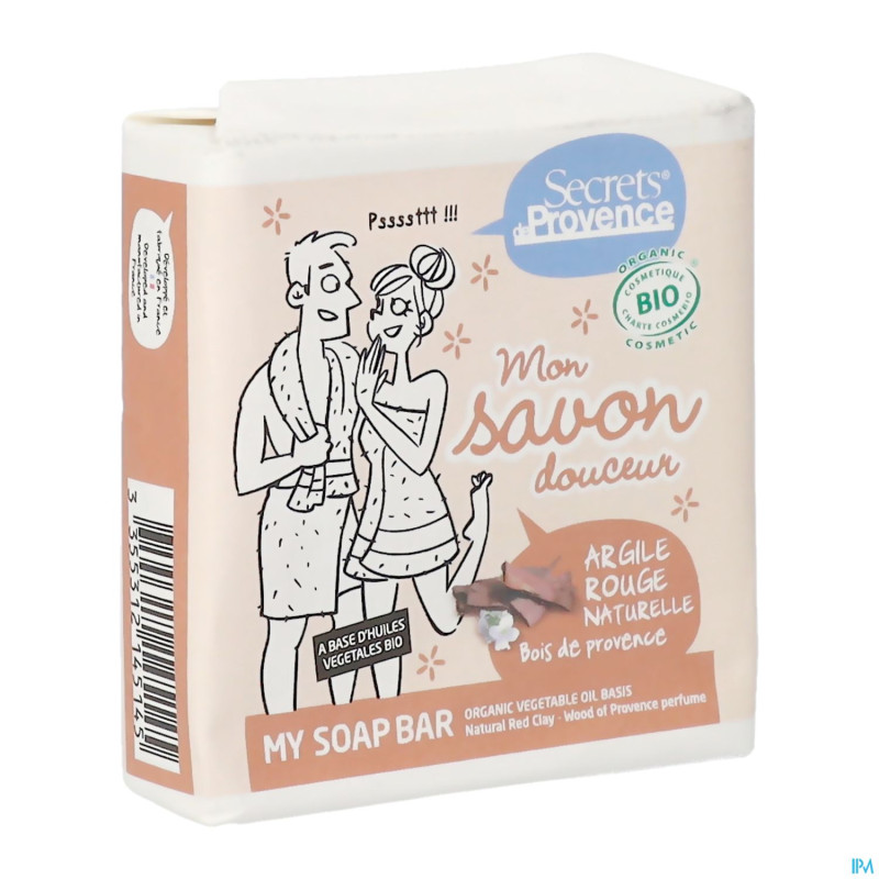 Secret de provence savon argile rouge bio 100g