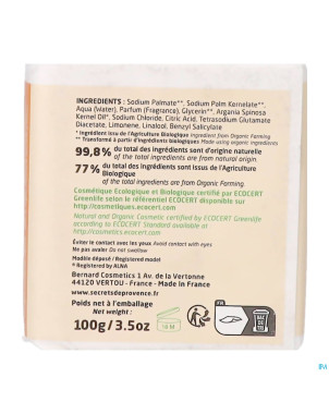 Secret de provence savon huile argan bio 100g