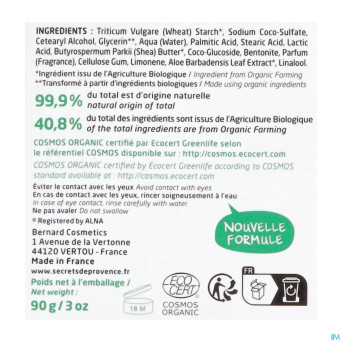 Secret de provence savon rasage femme bio 90g