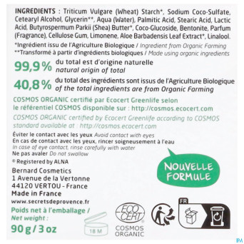 Secret de provence savon rasage femme bio 90g