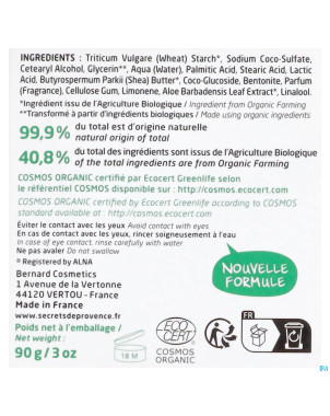 Secret de provence savon rasage femme bio 90g