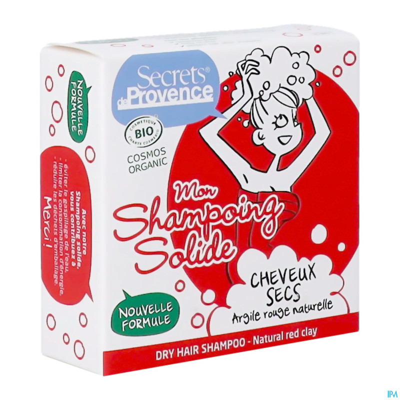 Secret de provence shampooing cheveux secs bio 85g