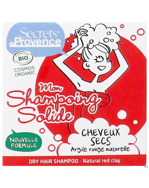Secret de provence shampooing cheveux secs bio 85g