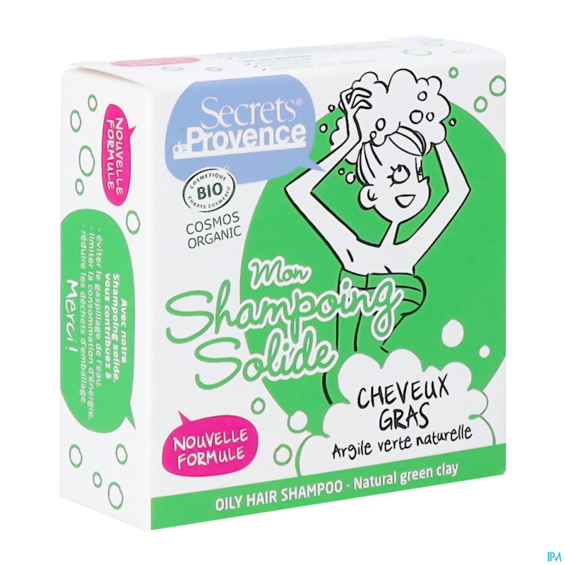 Secret de provence shampooing cheveux gras bio 85g