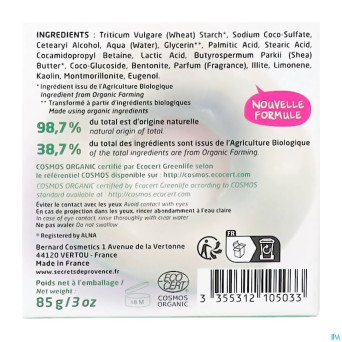 Secret de provence shampooing cheveux gras bio 85g