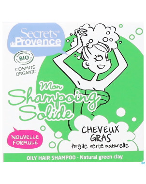 Secret de provence shampooing cheveux gras bio 85g