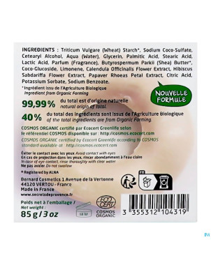 Secret de provence shampooing cheveux abim.bio 85g