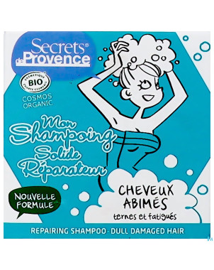 Secret de provence shampooing cheveux abim.bio 85g