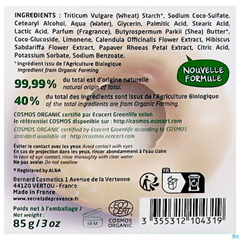 Secret de provence shampooing cheveux abim.bio 85g