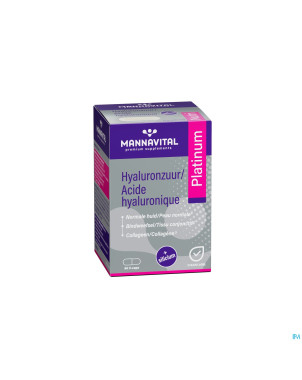 Mannavital acide hyaluronique platinium v-caps 60