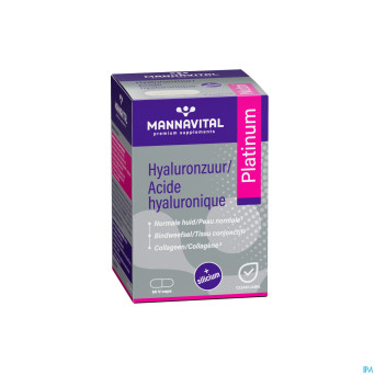 Mannavital acide hyaluronique platinium v-caps 60