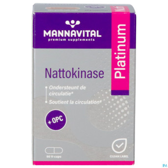 Mannavital nattokinase platinium v-caps 90