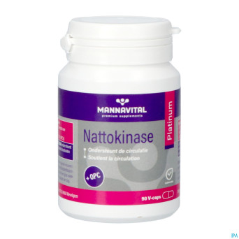 Mannavital nattokinase platinium v-caps 90